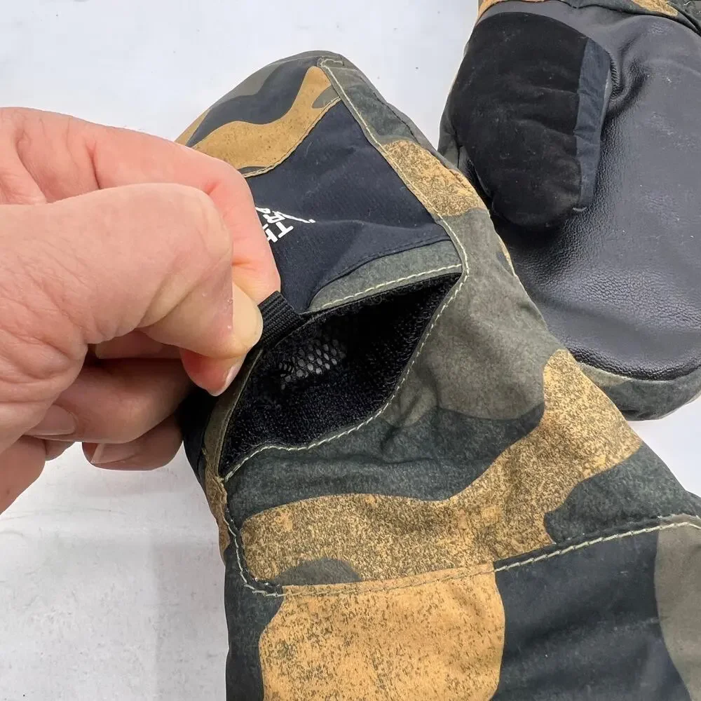 The North Face Mittens Youth L Large Montana Ski Goretex Camo Waterproof Snow